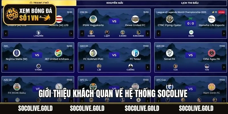 Giới thiệu khách quan về hệ thống Socolive