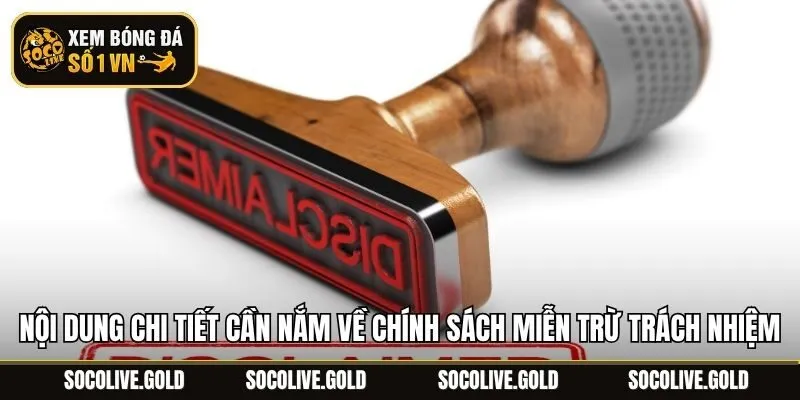 Nội dung chi tiết cần nắm về chính sách miễn trừ trách nhiệm