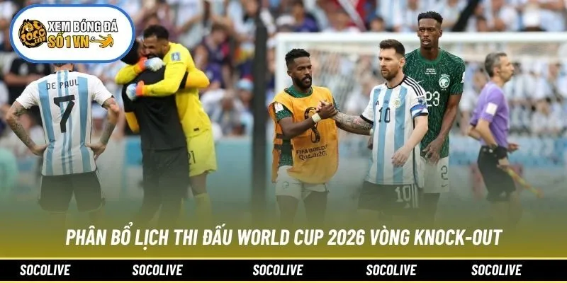 Phân bổ Lịch thi đấu World Cup 2026 vòng knock-out
